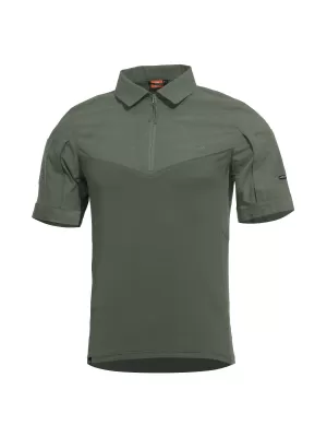 Pánske tričko s golierom PENTAGON RANGER SHORT ARM SHIRT K02013 CAMO ZELENÁ