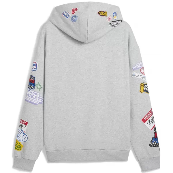  Pánska mikina PUMA HOOPERHOTLINE PULLOVER HOODIE 63282703 SVETLOSIVÝ VRES 