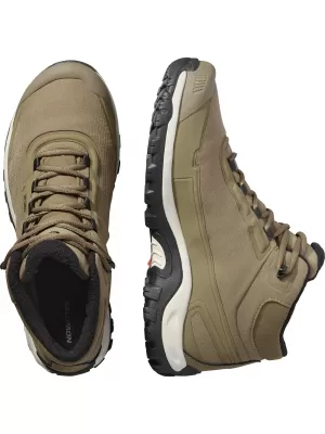 Pánske topánky SALOMON SHELTER WATERPROOF KAMEŇ ŠEDÝ/ČIERNY/DAŽDIVÝ DEŇ