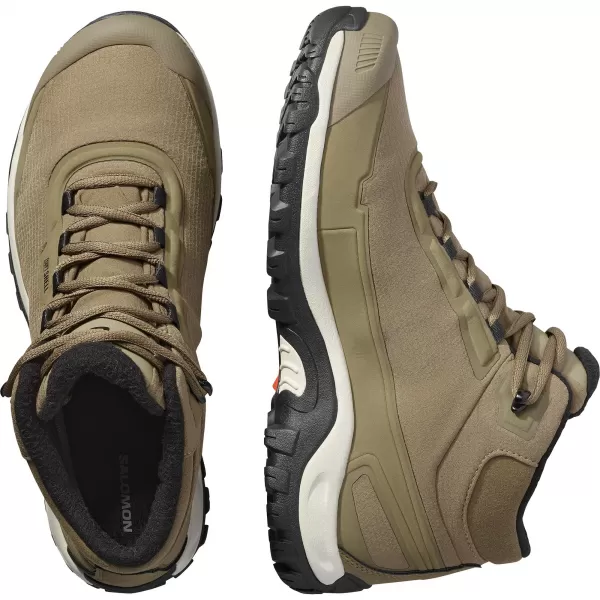  Pánske topánky SALOMON SHELTER WATERPROOF KAMEŇ ŠEDÝ/ČIERNY/DAŽDIVÝ DEŇ 