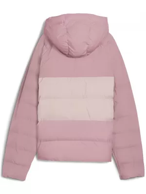 Detská bunda PUMA SYNTHETIC HOODED PUFFER JACKET 68840465 PRIPRAVENÁ RUŽOVÁ