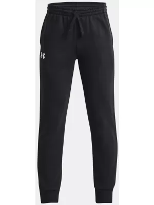 Chlapčenské tepláky UNDER ARMOUR UA RIVAL FLEECE JOGGERS 1379787-001 ČIERNA