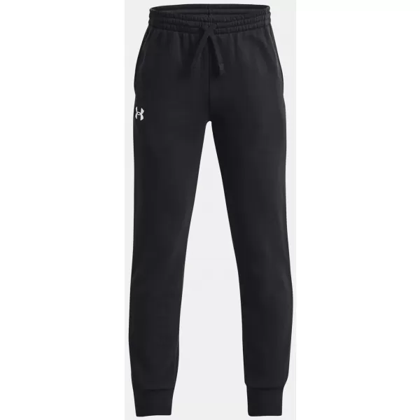  Chlapčenské tepláky UNDER ARMOUR UA RIVAL FLEECE JOGGERS 1379787-001 ČIERNA 