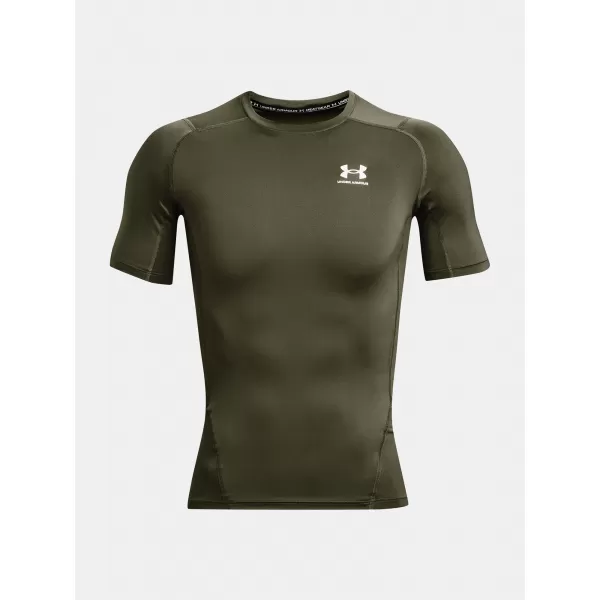  Pánske tričko UNDER ARMOUR UA HG ARMOUR COMP SS 1361518-390 ZELENÁ 