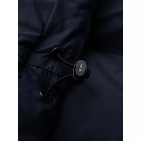  Pánska bunda OMBRE OM-JAHP-0238 NÁMORNÍCKA MODRÁ 