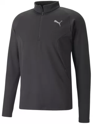 Pánska mikina PUMA RUN CLOUDSPUN KNIT 1/2 ZIP 52327201 PUMA BLACK