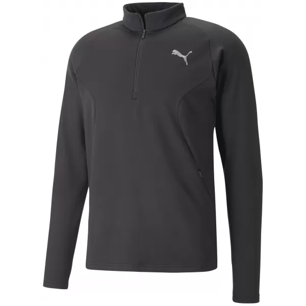  Pánska mikina PUMA RUN CLOUDSPUN KNIT 1/2 ZIP 52327201 PUMA BLACK 