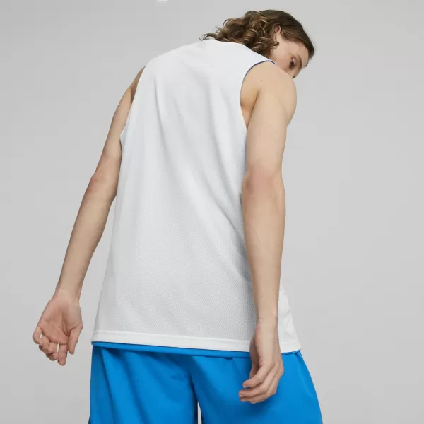  Mužský dres PUMA REVERSIBLE PRACTICE JERSEY 67664005 ELEKTRICKÁ MODRÁ LIMONÁDA 