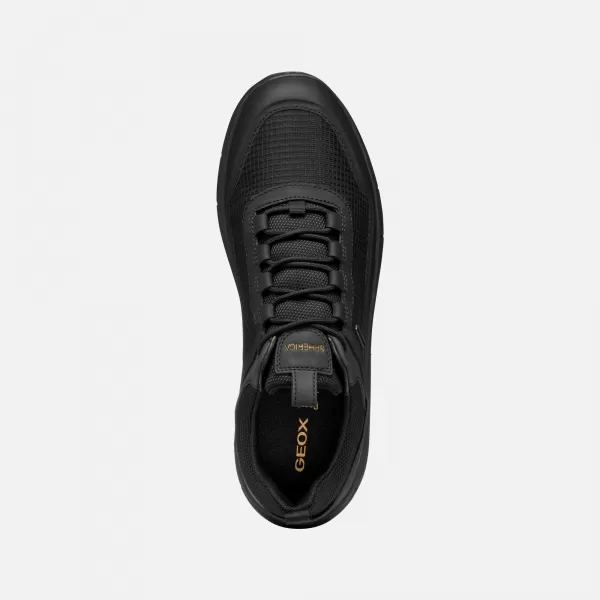  Pánske tenisky GEOX SPHERICA 4X4 ABX G011289 ČIERNA 