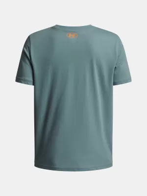 Chlapčenské tričko UNDER ARMOUR UA OVERLAY WM SS 6005069-323 ZELENÁ