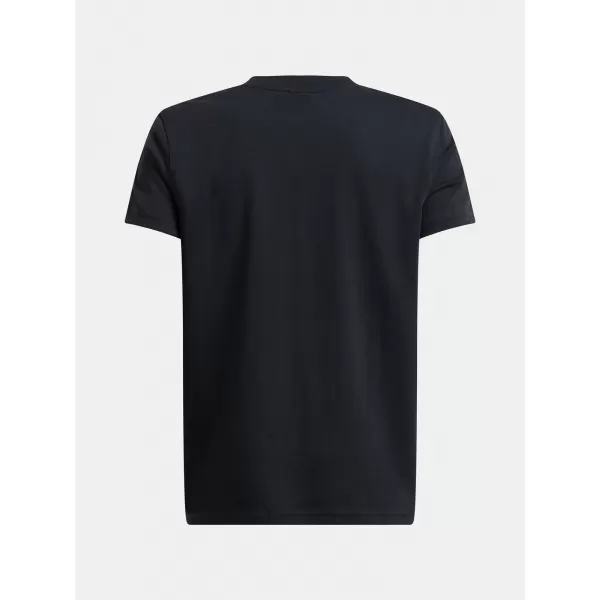  Chlapčenské tričko UNDER ARMOUR UA B ICON TAPED SS 6001583-001 ČIERNA 