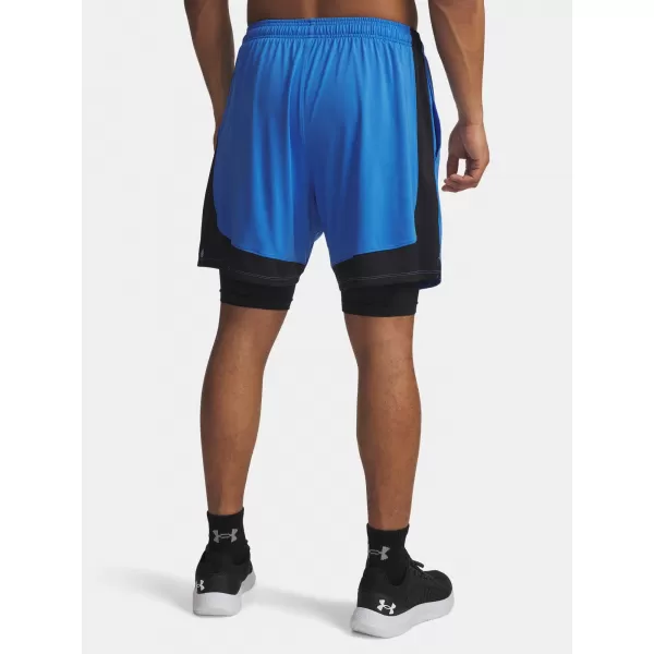  Pánske šortky UNDER ARMOUR UA TECH VENT 2IN1 SHORT MODRÁ 