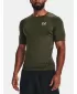 Pánske tričko UNDER ARMOUR UA HG ARMOUR COMP SS 1361518-390 ZELENÁ