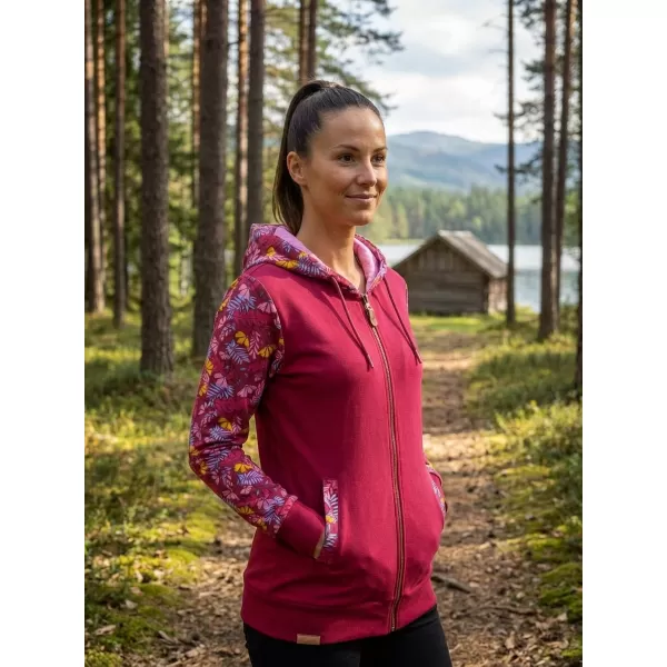  Dámska mikina ALTISPORT GALAH BORDOVÁ 
