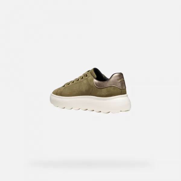  Dámske tenisky GEOX SPHERICA EC4.1 G009311 KAKI 