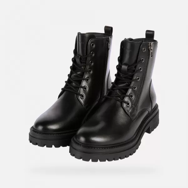  Dámske topánky GEOX IRIDEA G004094 ČIERNA 