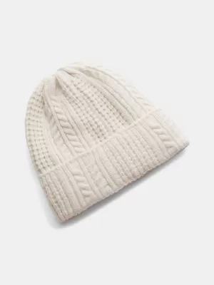 Dámska čiapka UNDER ARMOUR W HALFTIME CABLE KNIT BEANIE 1386639-279 HNEDÁ