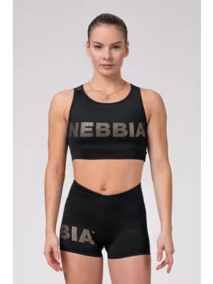 Gold Mesh mini top 830 BLACK Nebbia