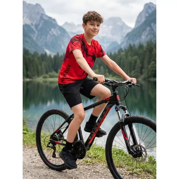  Detské prémiové funkčné tričko ALTISPORT VOJ/ALK071TR01 ČERVENÁ 