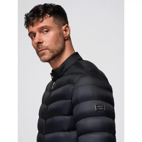  Pánská bunda OMBRE OM-JAFL-0109 ČIERNY 