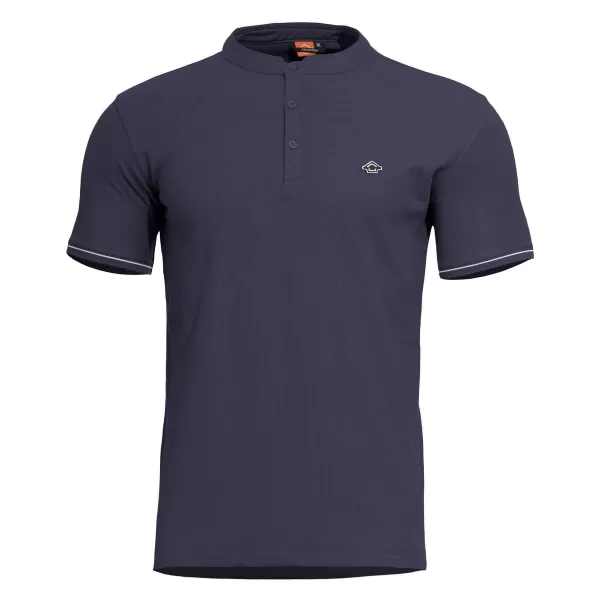  tričko PENTAGON LEVANTES HENLEY T-SHIRT STRIPES K09025 NÁMORNÍCKA MODRÁ 