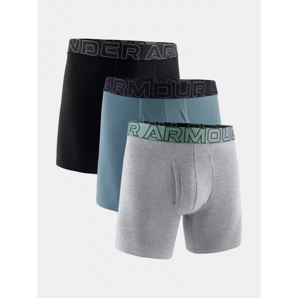  Pánske boxerky UNDER ARMOUR M UA PERF COTTON (3KS) 1383889-035 JASPIS MODRÝ 