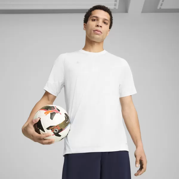  Mužský dres PUMA TEAMCUP TRAINING JERSEY 659167_04 PUMA WHITE/PUMA SILVER 