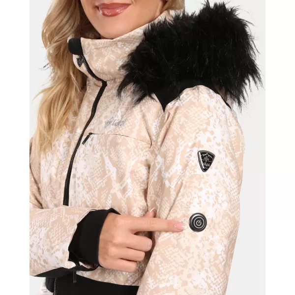  Dámska lyžiarska bunda KILPI LENA-W ZL0106KI BIELA 
