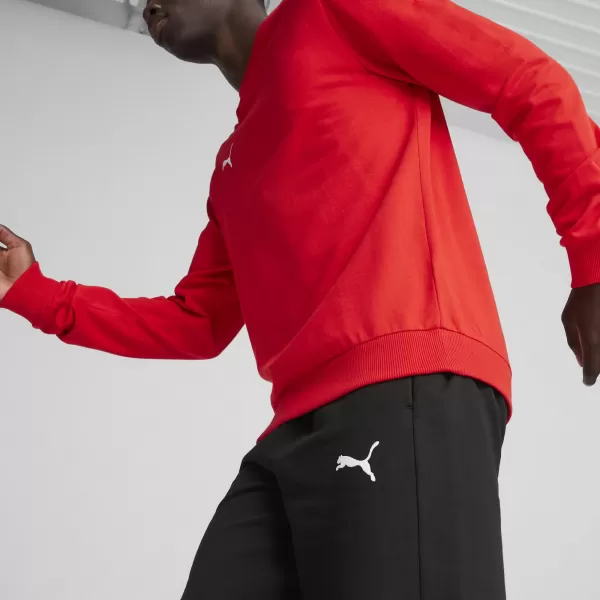  Pánska mikina PUMA TEAMGOAL CASUALS CREW NECK S 658592_01 PUMA RED/PUMA WHITE 