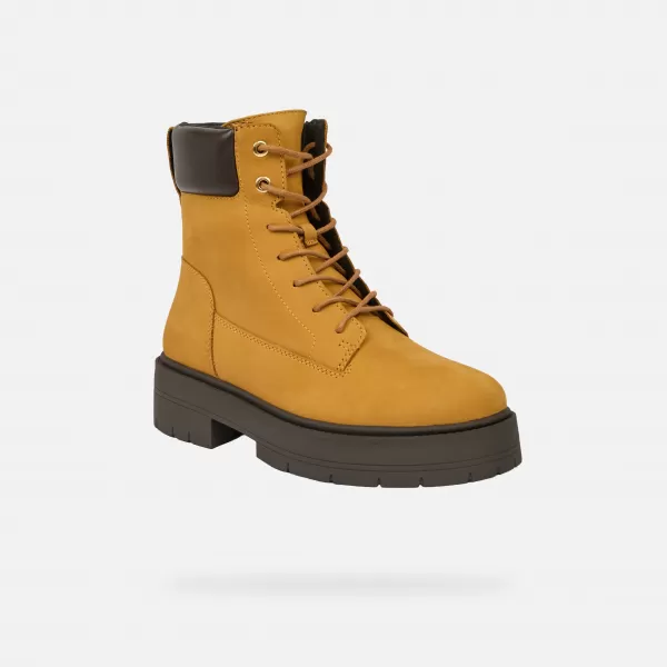  Dámske topánky GEOX SPHERICA EC7 G009696 JANTÁROVÁ 