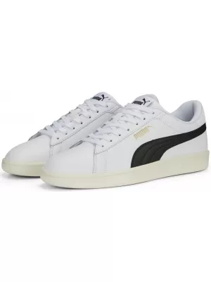 Pánske topánky PUMA SMASH 3.0 L 39098703 PUMA WHITE/BLACK/GOLD/SLONOVINA