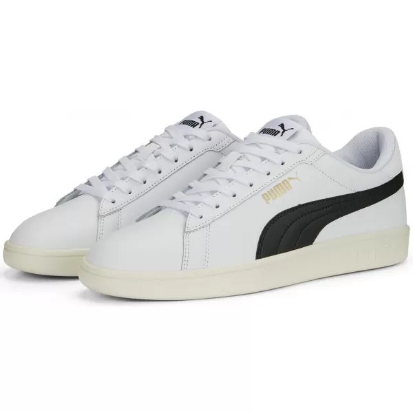  Pánske topánky PUMA SMASH 3.0 L 39098703 PUMA WHITE/BLACK/GOLD/SLONOVINA 