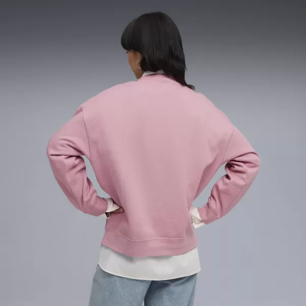  Dámska mikina PUMA ESS OVERSIZED CREW FL 68540065 PRIPRAVENÁ RUŽOVÁ 
