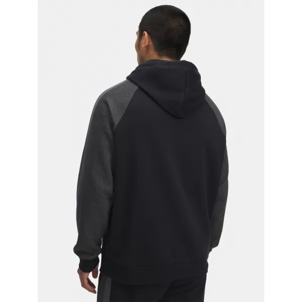  Pánska mikina UNDER ARMOUR RIVAL FLC CB HOOD ČIERNA 