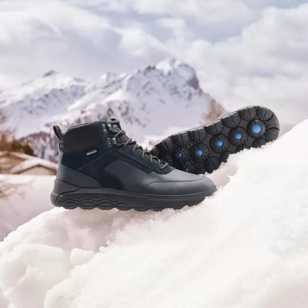  Pánske členkové čižmy GEOX SPHERICA 4X4 ABX G006729 TMAVO MODRÁ 