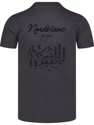 Tričko NORDBLANC CAMPING NBSMT8157 ČIERNY