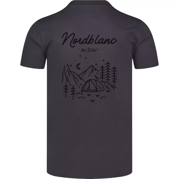  Tričko NORDBLANC CAMPING NBSMT8157 ČIERNY 