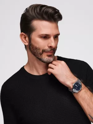 Pánske tričko OMBRE OM-TSCT-0253 ČIERNA
