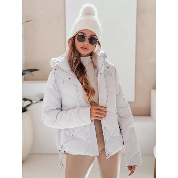  Dámska bunda DSTREET TY5042 BIELA 