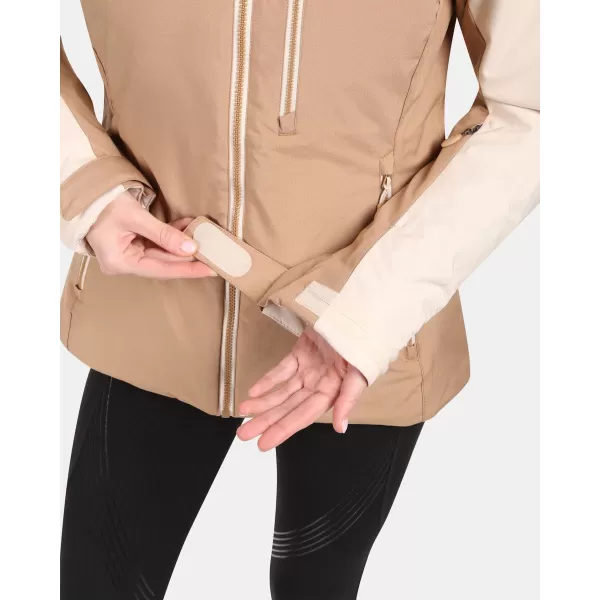  Dámska lyžiarska bunda KILPI FLIP-W ZL0110KI BÉŽOVÁ 