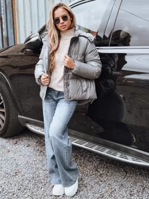 Dámska bunda DSTREET TY5191 TMAVO ŠEDÁ