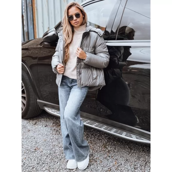  Dámska bunda DSTREET TY5191 TMAVO ŠEDÁ 