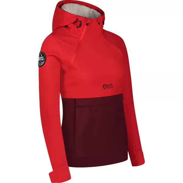  Dámska softshell Anorac NORDBLANC NBWSL8275 ČERVENÝ 