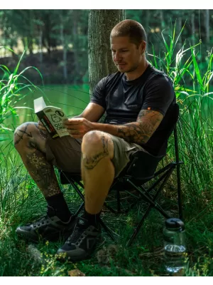 Stolička PENTAGON CAMP CHAIR D19015 HNEDÁ ŠEDÁ