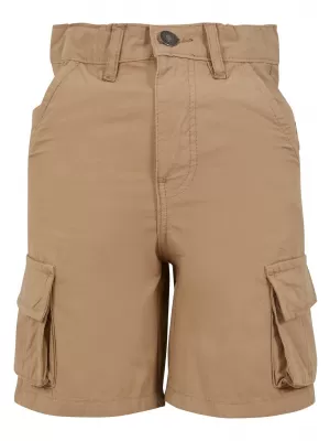 Detské šortky URBAN CLASSICS UCK7359 ZVÄZOK BÉŽOVÝ