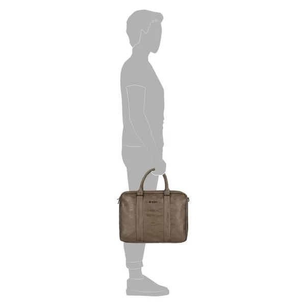  Taška ENRICO BENETTI ROTTERDAM 15 NOTEBOOK BAG STREDNE TAUPE 