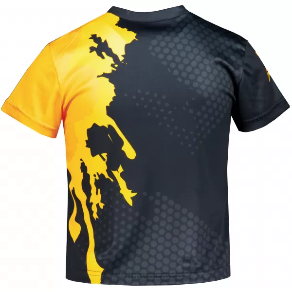  Detské prémiové funkčné tričko ALTISPORT VOJ/ALM112TR01 ČIERNO-FLUO ORANŽOVÁ 