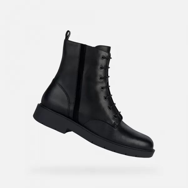  Dámske členkové čižmy GEOX SPHERICA EC1 G004200 ČIERNA 