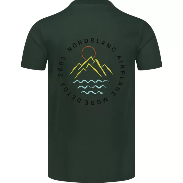  Tričko NORDBLANC RUMBLE NBSMT8160 TMAVO ZELENÝ 
