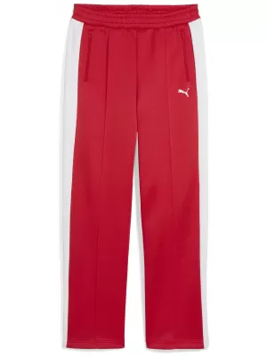 Dámske tepláky PUMA T7 ALWAYS ON STRAIGHT TRACK PANTS OP 62979711 NAVŽDY ČERVENÁ